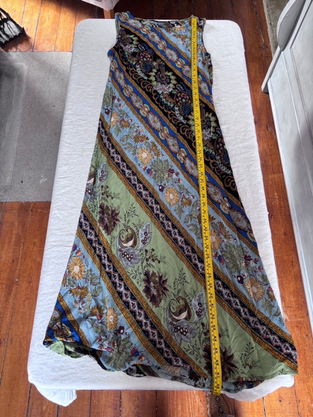 Women’s Vintage Carole Little Floral Pattern Boho Sleeveless Maxi  Size 10P - Picture 9 of 10